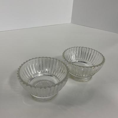 -203- GLASSWARE | Heisey Glass Creamer & Sugar | Queen Mary  Glass Sherbets