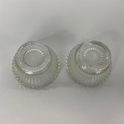 -203- GLASSWARE | Heisey Glass Creamer & Sugar | Queen Mary  Glass Sherbets