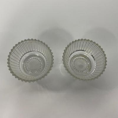 -203- GLASSWARE | Heisey Glass Creamer & Sugar | Queen Mary  Glass Sherbets