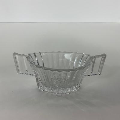 -203- GLASSWARE | Heisey Glass Creamer & Sugar | Queen Mary  Glass Sherbets