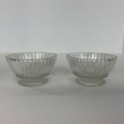 -203- GLASSWARE | Heisey Glass Creamer & Sugar | Queen Mary  Glass Sherbets