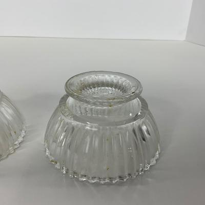 -203- GLASSWARE | Heisey Glass Creamer & Sugar | Queen Mary  Glass Sherbets