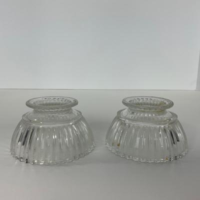 -203- GLASSWARE | Heisey Glass Creamer & Sugar | Queen Mary  Glass Sherbets