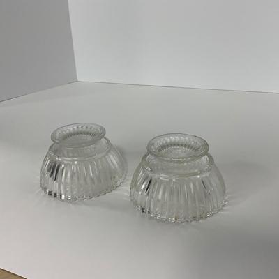 -203- GLASSWARE | Heisey Glass Creamer & Sugar | Queen Mary  Glass Sherbets