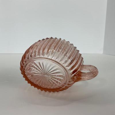 -204- GLASSWARE | Pink Anchor Hocking Queen Mary | Creamers