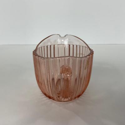 -204- GLASSWARE | Pink Anchor Hocking Queen Mary | Creamers