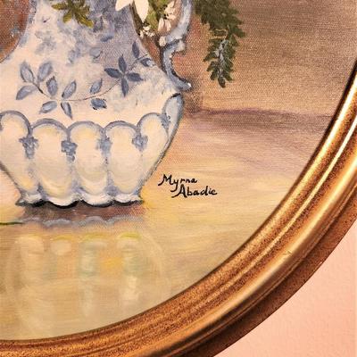 Lot #117  Acrylic on Canvas Original Painting - Wisteria/Daisies