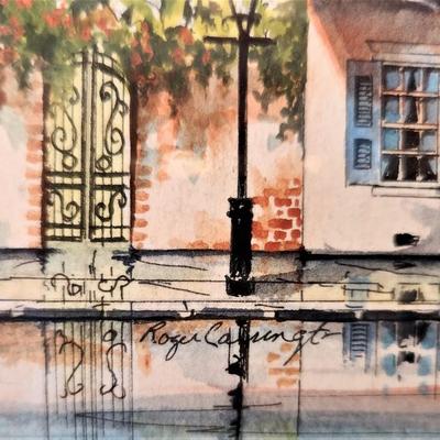 Lot #122 Original Painting by Listed Artist Roger Carrington - "Sisters of Charity in the French Quarter"