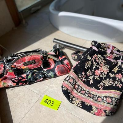 Lot of 2 Floral Purses