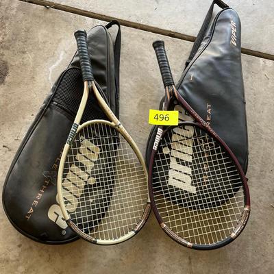 Tennis Rackets in bags