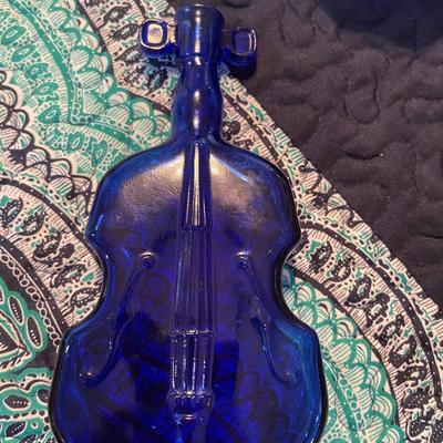 Cobalt Violin Bottle