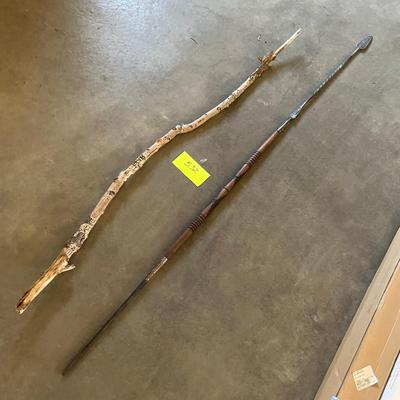 Walking Stick & African Hunting Arrow