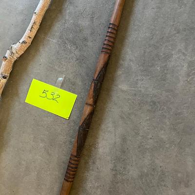 Walking Stick & African Hunting Arrow
