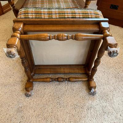 Early American Chair & Ottoman