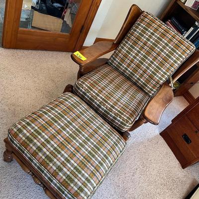 Early American Chair & Ottoman