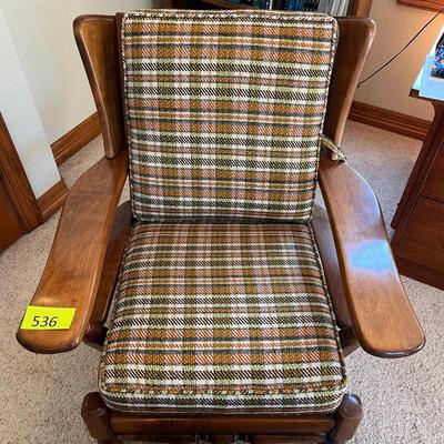 Early American Chair & Ottoman