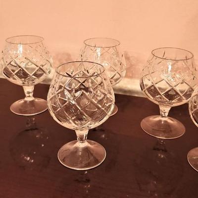 Lot #130  Lot of 6 Crystal Brandy Snifters