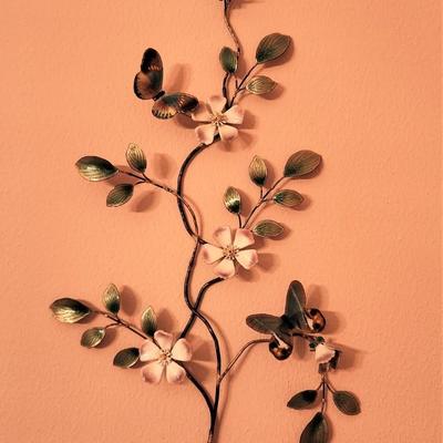 Lot #132  Nice Pair MidCentury BOVANO Enamel on Copper Wall hangings