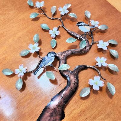 Lot #132  Nice Pair MidCentury BOVANO Enamel on Copper Wall hangings