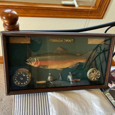 Fishing Picture Shadowbox & Magazines