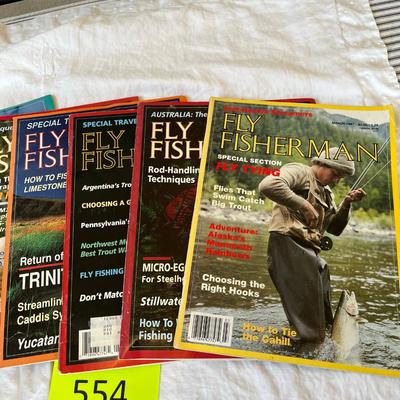 Fishing Picture Shadowbox & Magazines