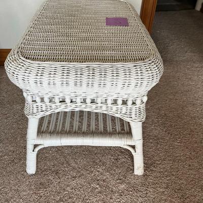 Wicker coffee table