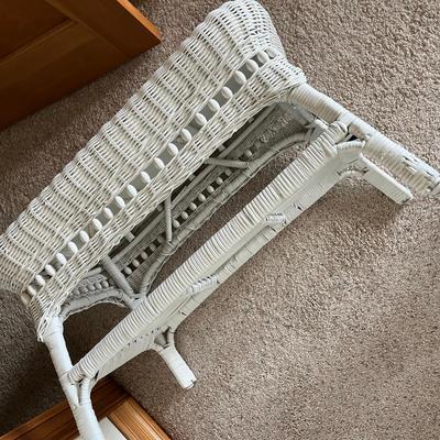 Wicker coffee table