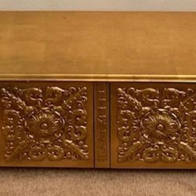 Vintage Four Drawer Gold Cabinet