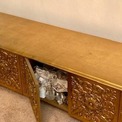 Vintage Four Drawer Gold Cabinet
