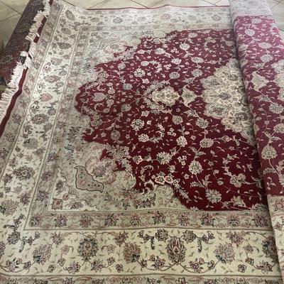 Large wool area rug