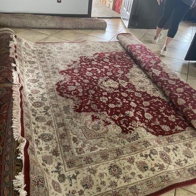 Large wool area rug