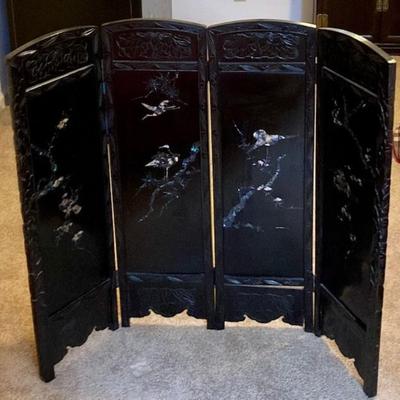 Black Asian Room Divider