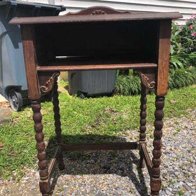 Antique telephone side table