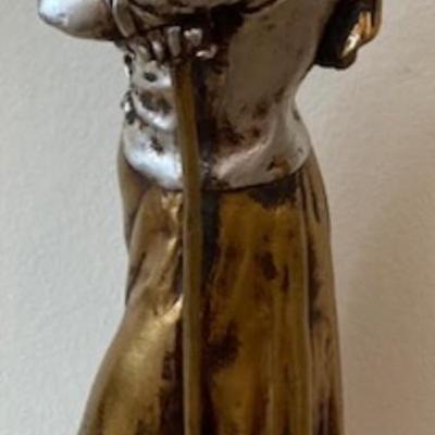 Vintage Ceramic Sculpture Of A Woman