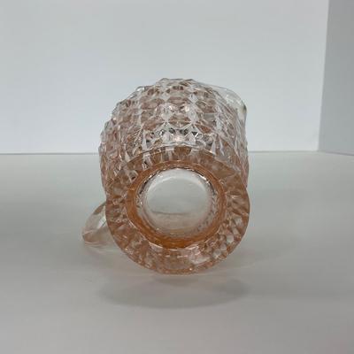 -206- GLASSWARE | Holiday Buttons & Bows Jeanette Glass Co. | Creamer & Sugar