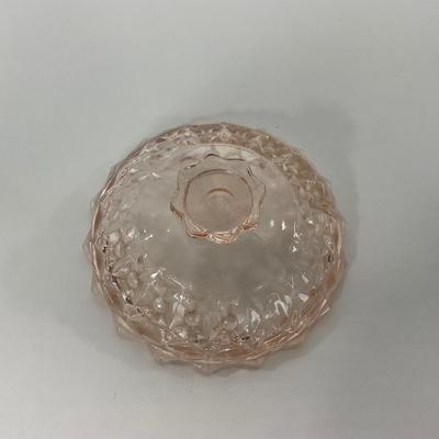 -206- GLASSWARE | Holiday Buttons & Bows Jeanette Glass Co. | Creamer & Sugar