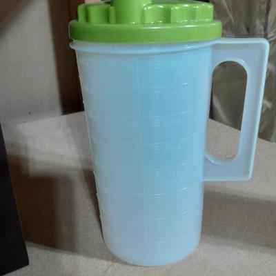 Electric All-purpose food steamer, Drink mixer, and plastic pitcher