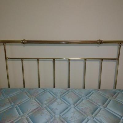 King Sized bed with Brass headboard
