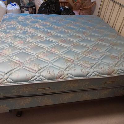 King Sized bed with Brass headboard