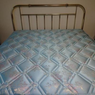King Sized bed with Brass headboard