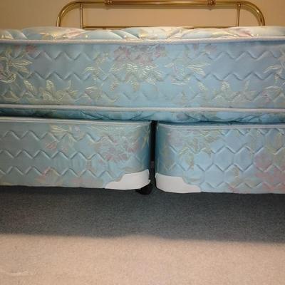 King Sized bed with Brass headboard