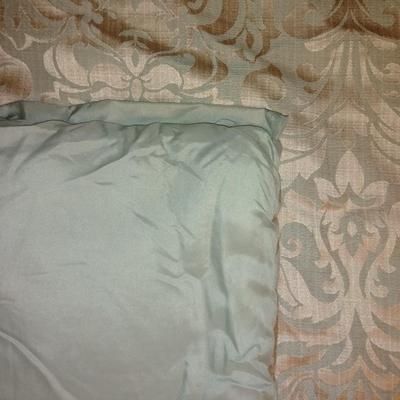 King sized Comforter, throw pillows, bed skirt, 4 valances, throw blanket and more