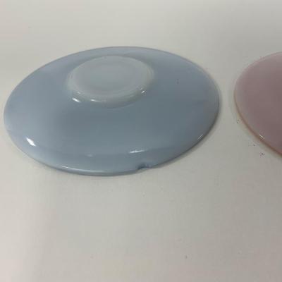 -210- GLASSWARE | Pastel Childrenâ€™s Set | Cups, Saucers, & Plates