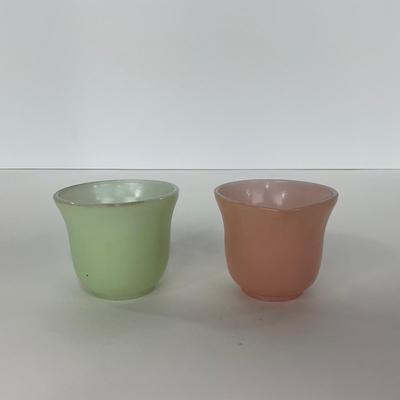 -210- GLASSWARE | Pastel Childrenâ€™s Set | Cups, Saucers, & Plates