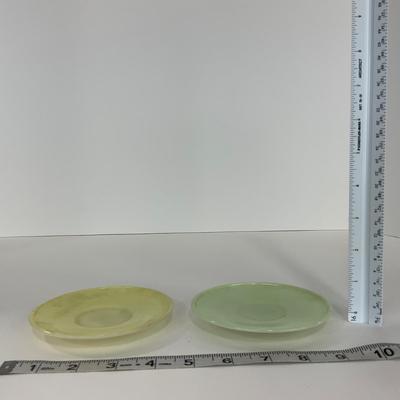 -210- GLASSWARE | Pastel Childrenâ€™s Set | Cups, Saucers, & Plates