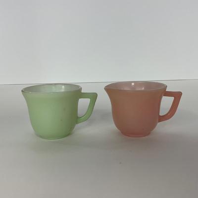 -210- GLASSWARE | Pastel Childrenâ€™s Set | Cups, Saucers, & Plates