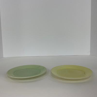 -210- GLASSWARE | Pastel Childrenâ€™s Set | Cups, Saucers, & Plates