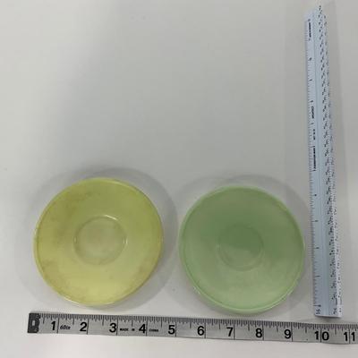 -210- GLASSWARE | Pastel Childrenâ€™s Set | Cups, Saucers, & Plates