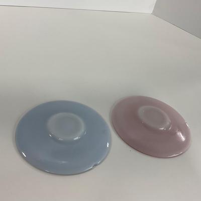 -210- GLASSWARE | Pastel Childrenâ€™s Set | Cups, Saucers, & Plates