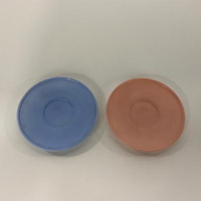 -210- GLASSWARE | Pastel Childrenâ€™s Set | Cups, Saucers, & Plates